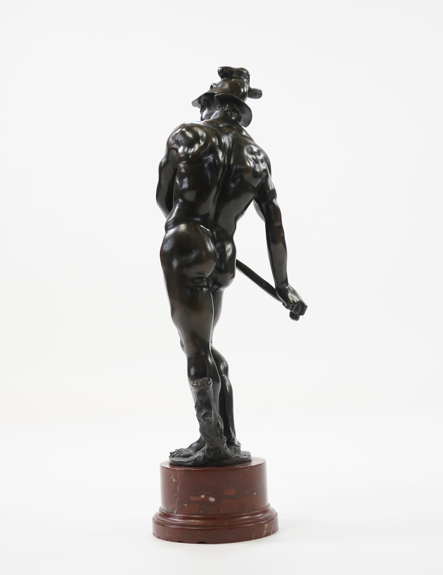 After Tiziano Aspetti (1565-1607). A patinated bronze figure of Vulcan, French, late 19th/early 20th century